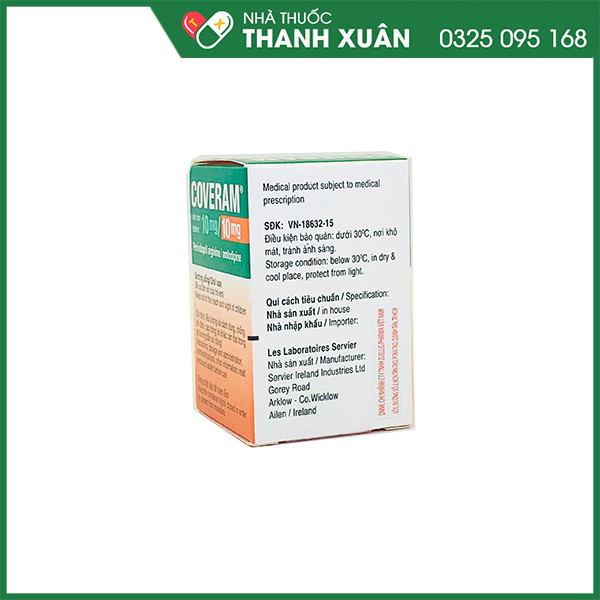 Thuốc Coveram 10mg/5mg dùng trị tăng huyết áp